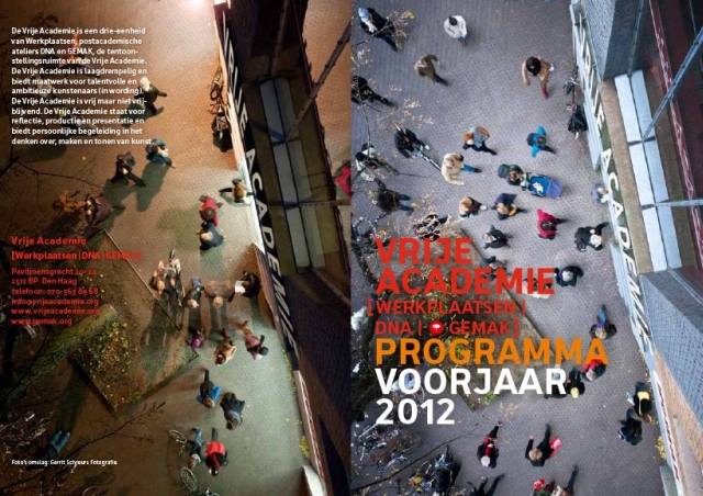 Omslag programma voorjaar 2012